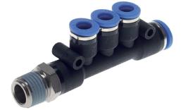 4-pos T divider screw-in conical thread