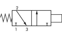 Symbol pneumatische Positionsanzeige für runde Zylinder