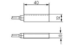 Dimensions du capteur Interrupteur à cylindre type C