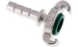 Raccords à griffes à air comprimé avec raccord de tuyau selon DIN 3489 - acier inoxydable