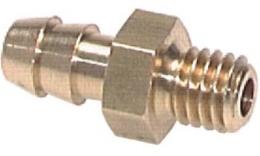 Hose pillars with straight threaded inner cone Brass