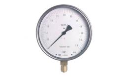 Fine measuring manometer vertical Ø 160 mm chrome nickel steel, class 0.6