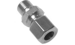 Straight screw-in compression fittings with elastomer seal (metric) stainless steel