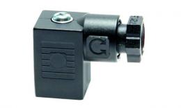 Plug size 0 (Industrial standard C), black