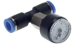 Pressure gauge for pipe installation