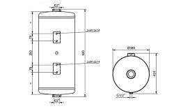 Aluminium Ketel 100 L - Dessin