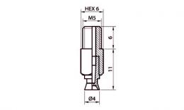 Flacher Saugnapf rund VC4 ...