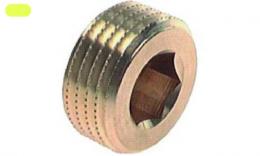 Plug with inner side side. conical - brass