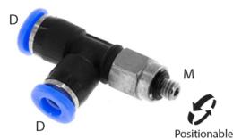 Giunto a vite a brugola con O-ring, 3mm, M3, mini - dimensioni