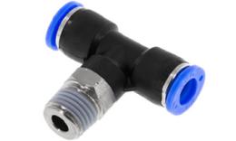 T-inschroefkoppeling met NPT-draad voor inch-slang T-inschroefkoppeling met NPT-draad voor inch-slang