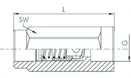 Clapet anti-retour hydraulique jusqu'à 300 bars