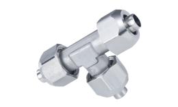 T coupling without nuts - stainless steel