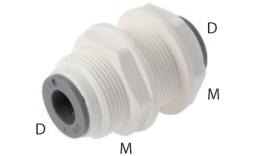 Bulkhead Connectors, Food (Metric) - Dimensions Bulkhead Connectors, Food (Metric) - Dimensions