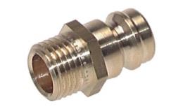 Coupling plug, male thread straight, DN 9 (13 mm tap)