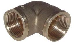 Knee 90 ° with internal thread Brass