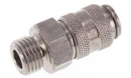 Double -sided lockable quick coupling NW5 Outdoor wire, stainless steel (1,4305)