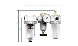 Air units 3-part - standard, to 18,500 l/min