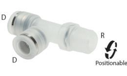 Push-in side couplings, PP - dimensions