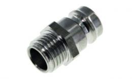 Coupling plug, external thread straight, DN 9 stainless steel