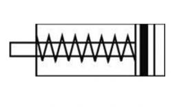 Drawing compact cylinder single acting