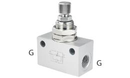 Válvulas de control de flujo, aluminio o acero inoxidable - dimensiones