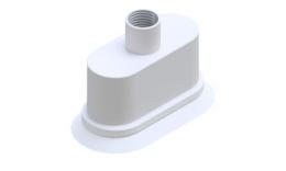 Oval suction cup, 225x120mm, Silicone