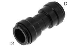 Straight coupling push-in food - dimensions