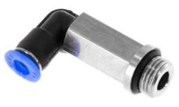 Giunto a vite a ginocchio push-in lungo con O-ring, 4mm, G 1/8'', mini