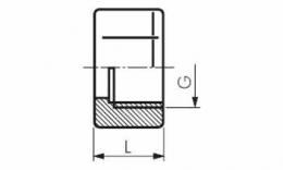 Drawing union nut stainless steel