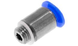 Raccord à visser droit enfichable, 4mm, M6 x 0,75, raccord fileté fin, mini