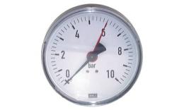 Pressure gauge horizontal Ø 80, 100 mm, class 2.5