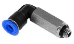 Giunto a vite a ginocchio push-in lungo con O-ring, 4mm, M5, mini