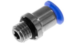 Straight push-in screw-in coupling, 4mm, M7, O-ring, mini