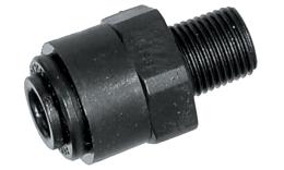 Straight screw-in coupling push-in food - BSPT male