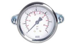 Built-in pressure gauge with triangular front ring Ø 40, 50, 63, 100 mm, class 2.5