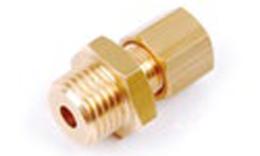 Straight compression fitting male thread