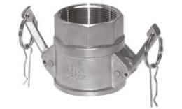 Quick couplings with internal wire, type D, stainless steel