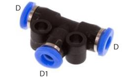 IQS - T koppeling insteek mini - afmetingen