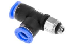 Złączka śrubowa L z O-ringiem, 6mm, M5, mini