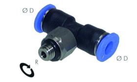 IQS - T push in inschroef koppeling O ring mini