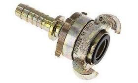 Safety claw couplings with hose connection and safety band DIN 3238