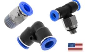 Acoplamientos push-in de pulgadas, rosca NPT, métrica 2