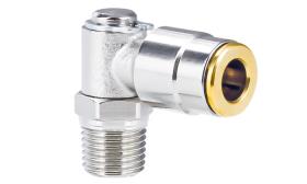 High pressure push-in fittings knee (positionable)