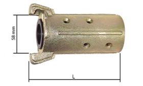 Sandblasting couplings hose connection